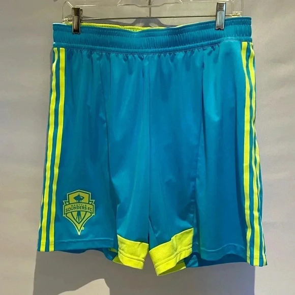 Adidas Sounders FC Women's Soccer Shorts, size L - Picture 1 of 8